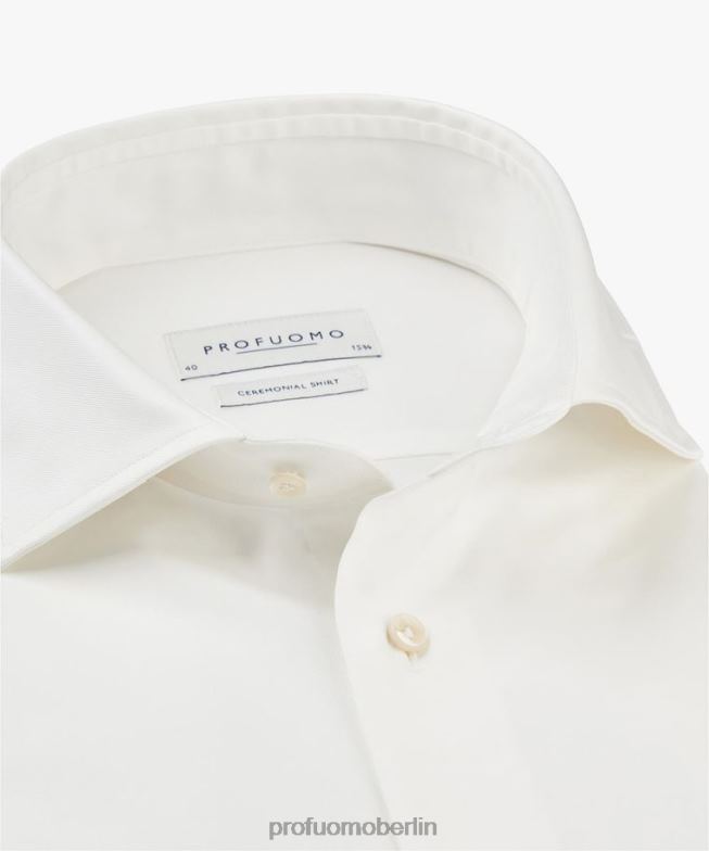 Kleidung de Profuomo Männer Hochzeitshemd cremefarben BR442120