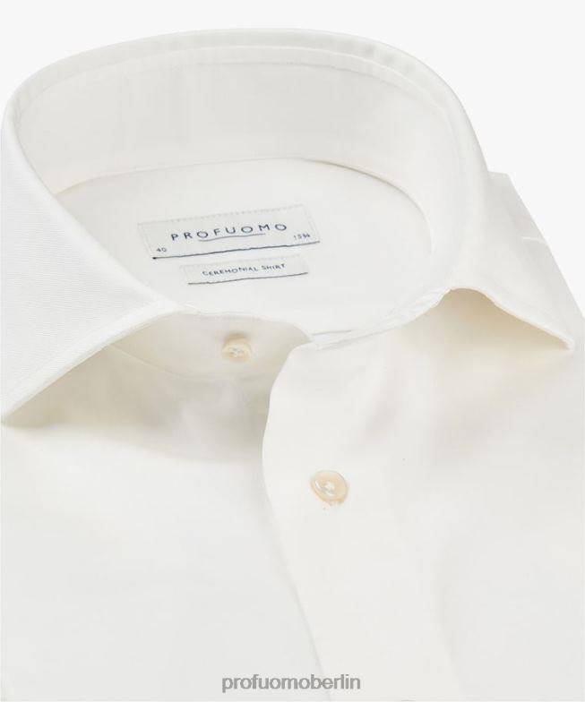 Kleidung de Profuomo Männer Hochzeitshemd cremefarben BR442123