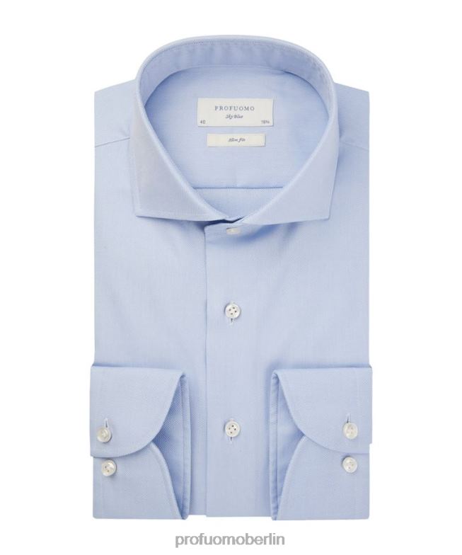 Kleidung de Profuomo Männer Oxford-Hemd hellblau BR44278