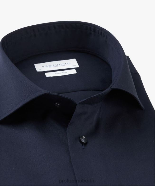 Kleidung de Profuomo Männer Twill-Hemd Marine BR442111