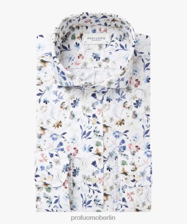Kleidung de Profuomo Männer bedrucktes Hemd Blumen- BR442151