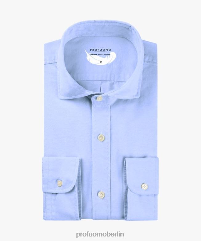 Kleidung de Profuomo Männer lässiges Hemd Blau BR44228