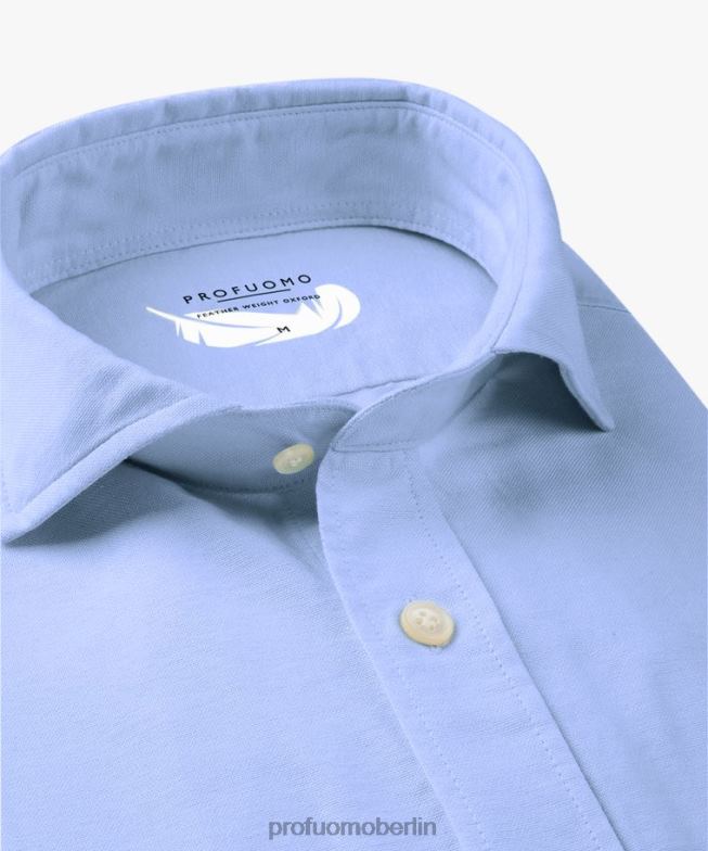 Kleidung de Profuomo Männer lässiges Hemd Blau BR44228