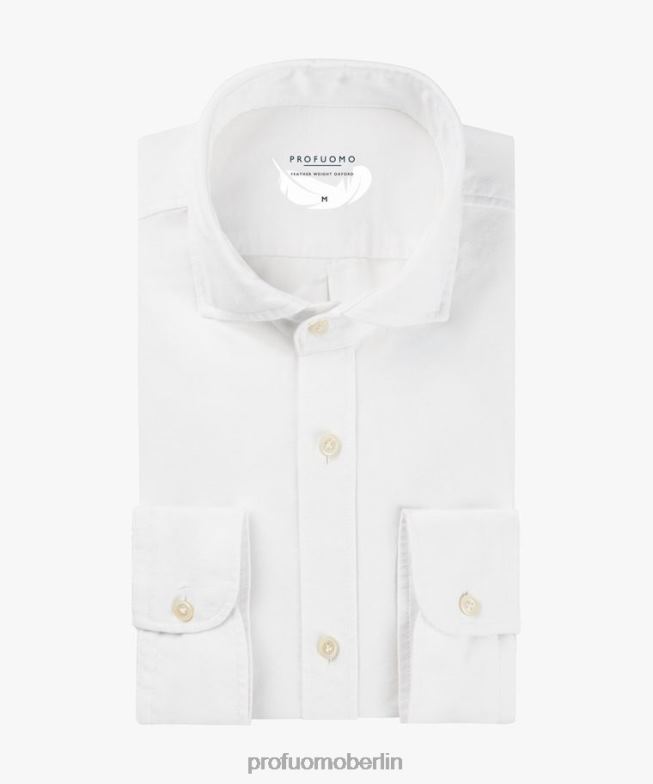 Kleidung de Profuomo Männer lässiges Hemd Weiß BR44224