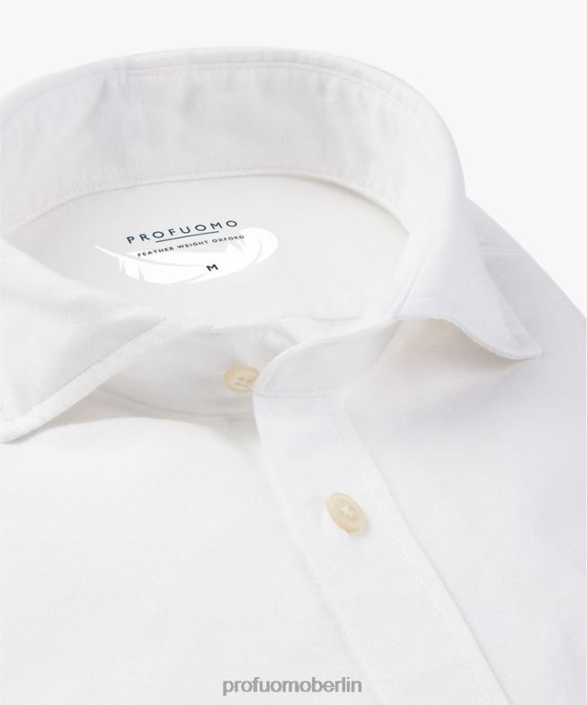 Kleidung de Profuomo Männer lässiges Hemd Weiß BR44224