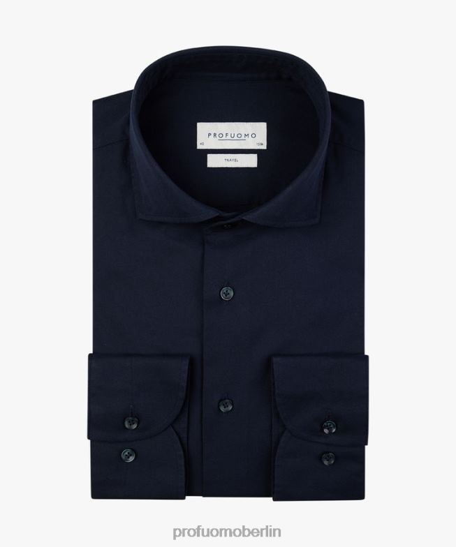 Kleidung de Profuomo Männer das Reiseshirt Schwarz BR442162