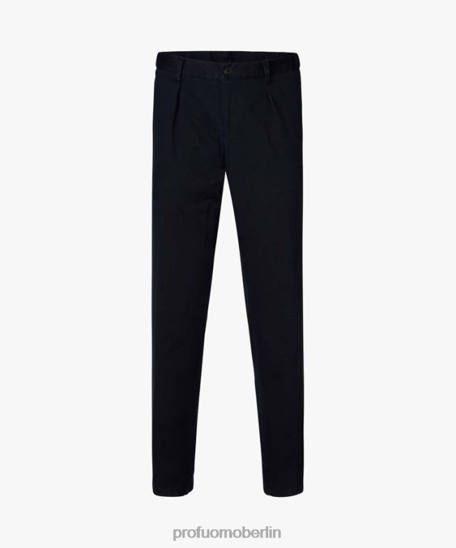 Kleidung de Profuomo Männer Lässige Chinohose mit moderner Passform Marine BR442335