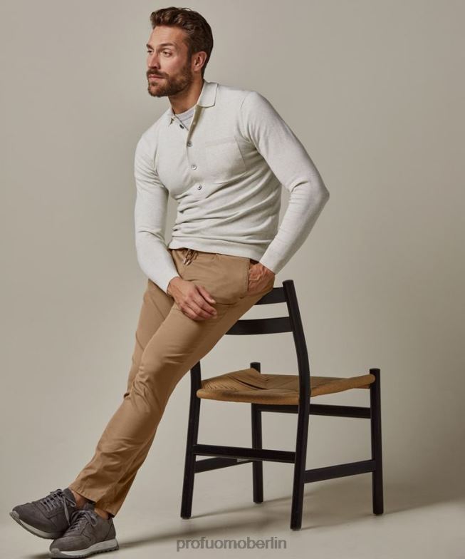 Kleidung de Profuomo Männer Sportcord-Chino Rost BR442325