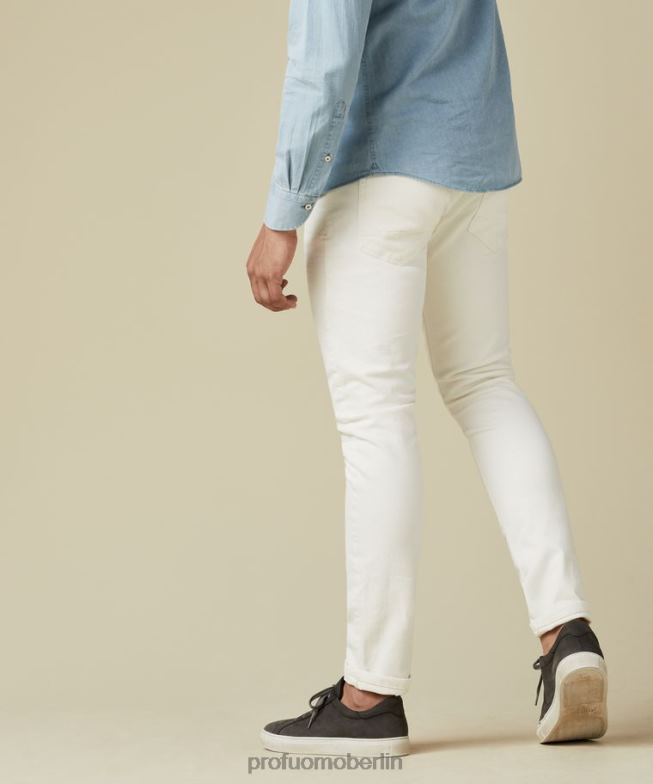 Kleidung de Profuomo Männer Detox-Denim cremefarben BR442344