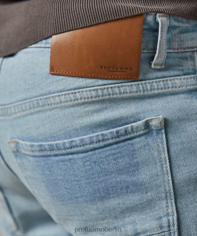 Kleidung de Profuomo Männer Detox-Denim hellblau BR442317