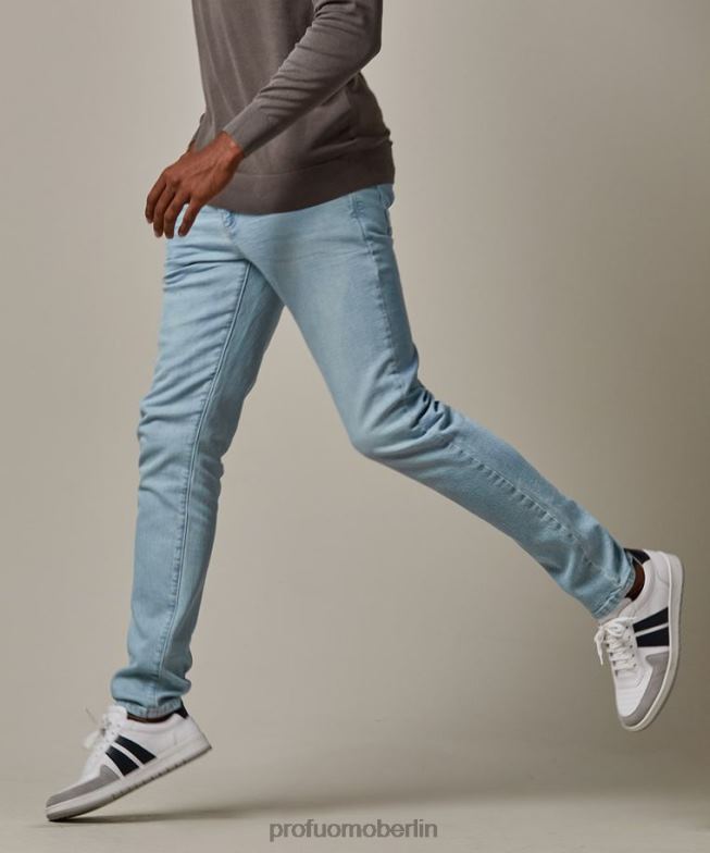 Kleidung de Profuomo Männer Detox-Denim hellblau BR442317