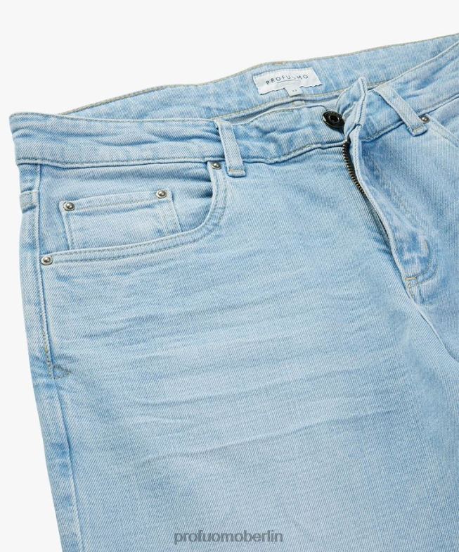 Kleidung de Profuomo Männer Detox-Denim hellblau BR442317