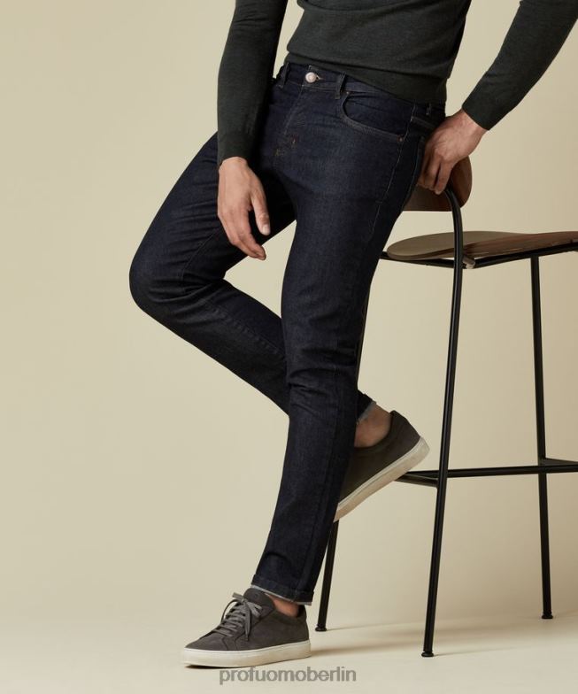 Kleidung de Profuomo Männer Donkerblauw Detox Denim Indigo BR442348