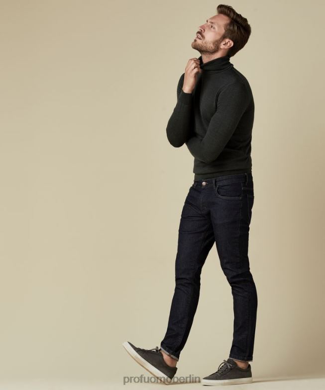 Kleidung de Profuomo Männer Donkerblauw Detox Denim Indigo BR442348