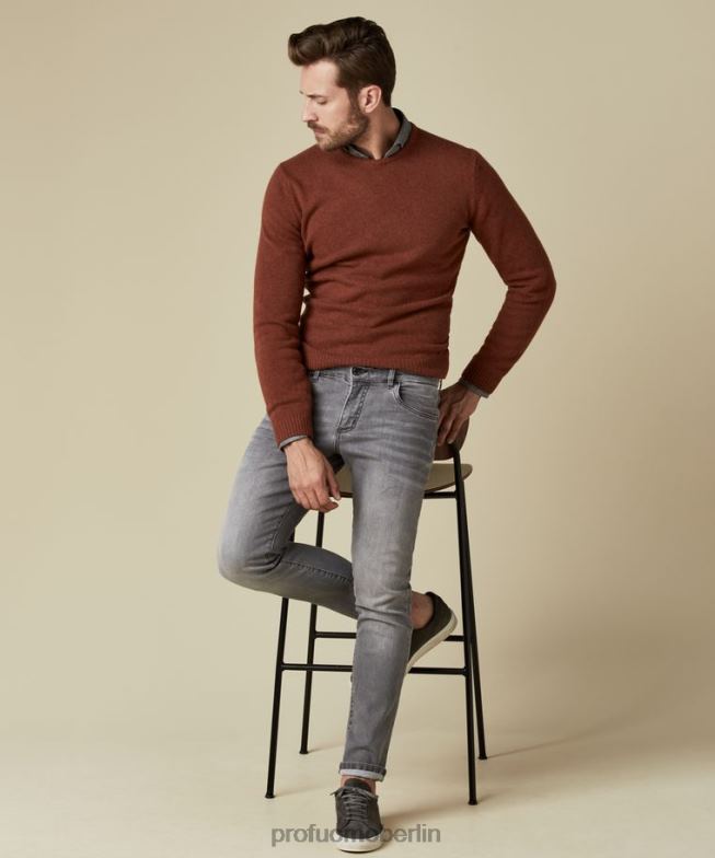 Kleidung de Profuomo Männer Grijze Detox-Denim grau BR442346