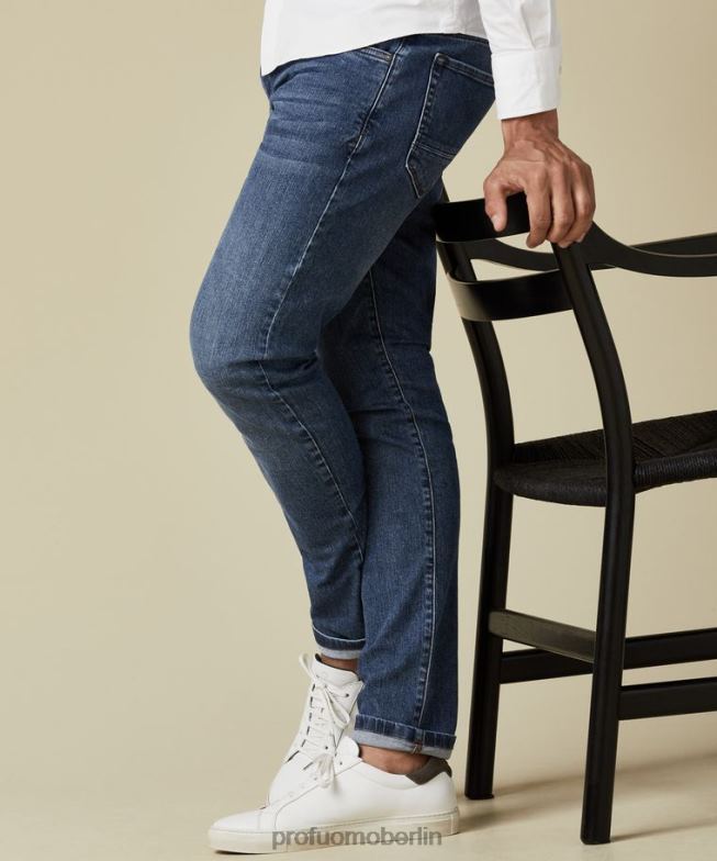Kleidung de Profuomo Männer blauer Detox-Denim Blau BR442347