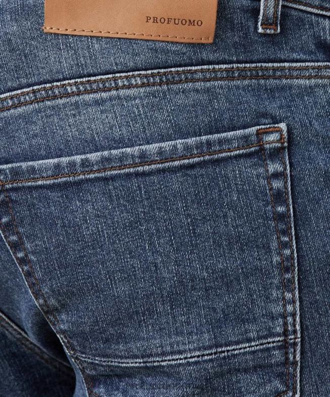 Kleidung de Profuomo Männer blauer Detox-Denim Blau BR442347