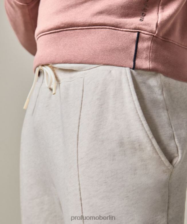 Kleidung de Profuomo Männer Jogginghose aus Baumwolle Beige BR442352