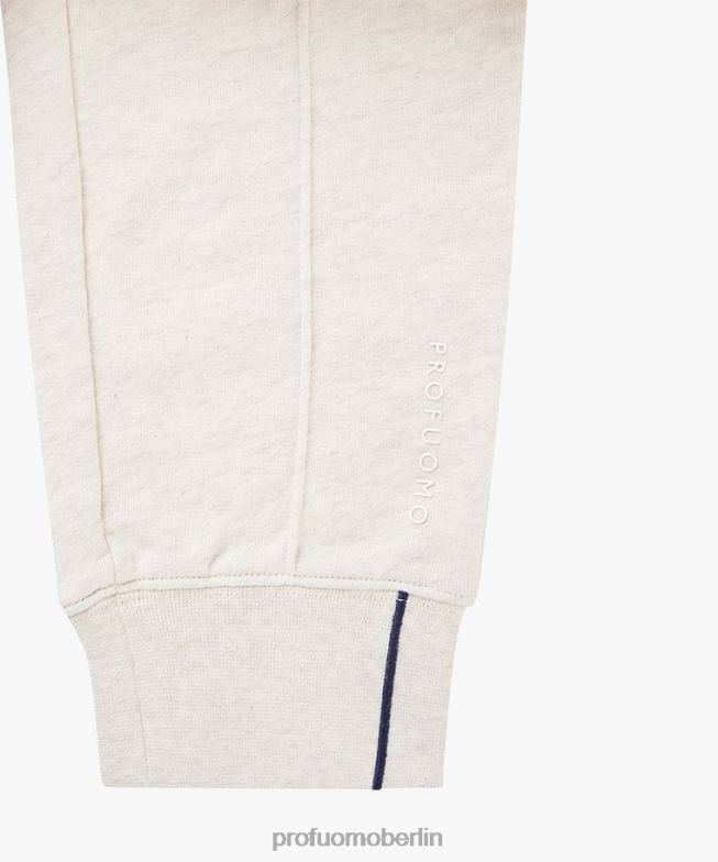 Kleidung de Profuomo Männer Jogginghose aus Baumwolle Beige BR442352