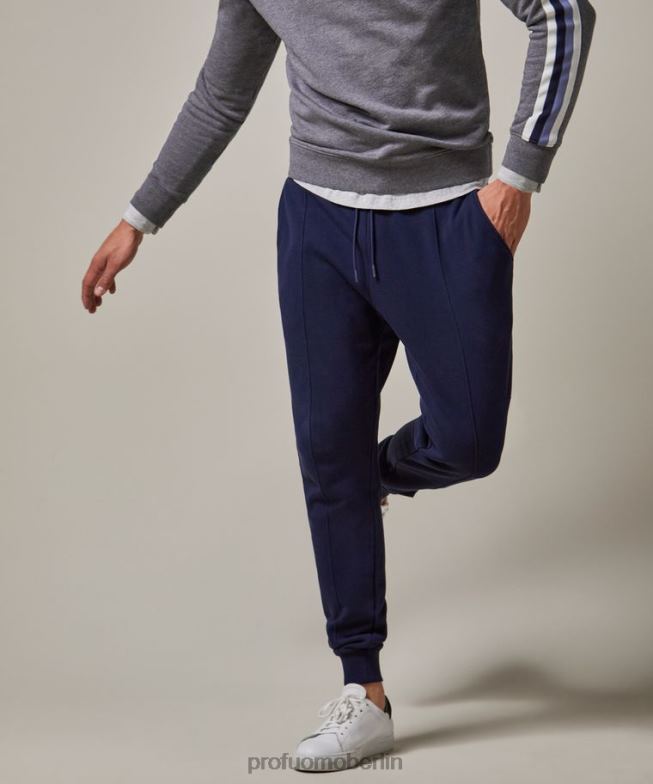Kleidung de Profuomo Männer Jogginghose aus Baumwolle Marine BR442345