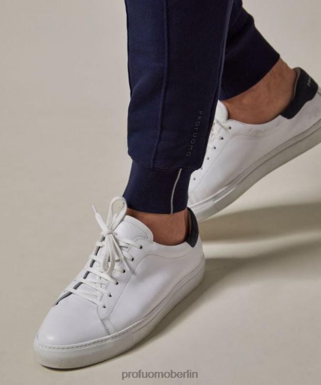 Kleidung de Profuomo Männer Jogginghose aus Baumwolle Marine BR442345