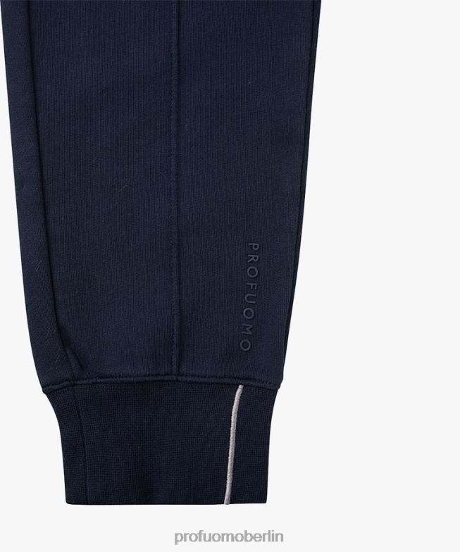 Kleidung de Profuomo Männer Jogginghose aus Baumwolle Marine BR442345