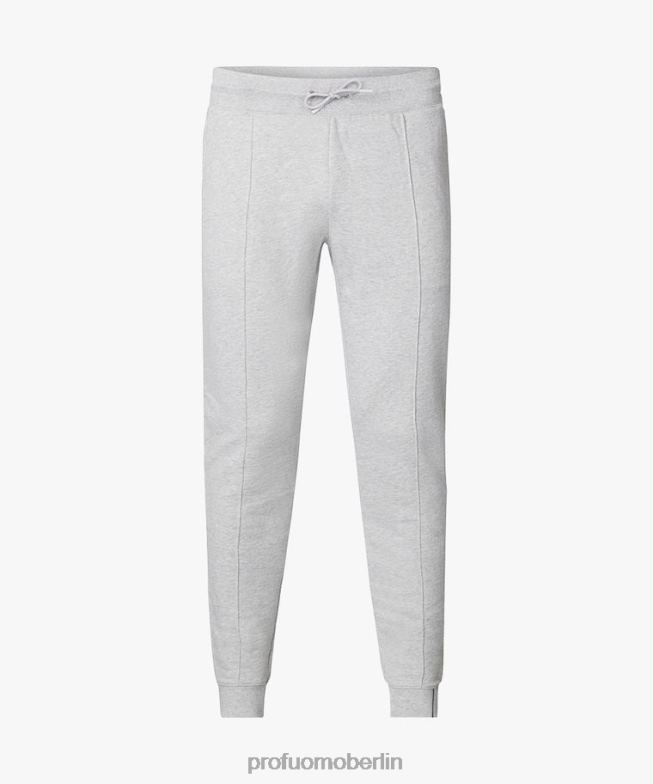 Kleidung de Profuomo Männer Jogginghose aus Baumwolle grau BR442353