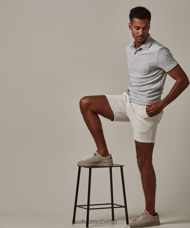 Kleidung de Profuomo Männer Frottee-Shorts Beige BR442356