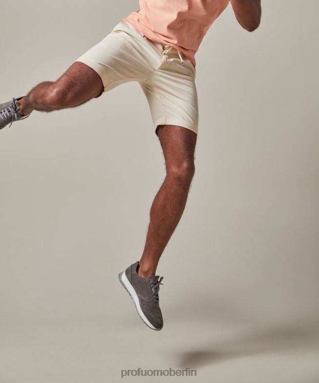 Kleidung de Profuomo Männer Sportcord-Shorts Beige BR442364
