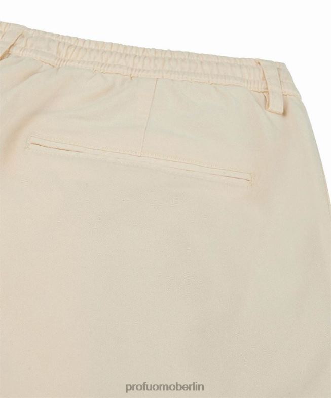 Kleidung de Profuomo Männer Sportcord-Shorts Beige BR442364