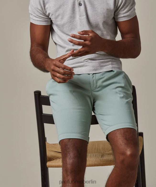 Kleidung de Profuomo Männer Sportcord-Shorts Minze BR442363