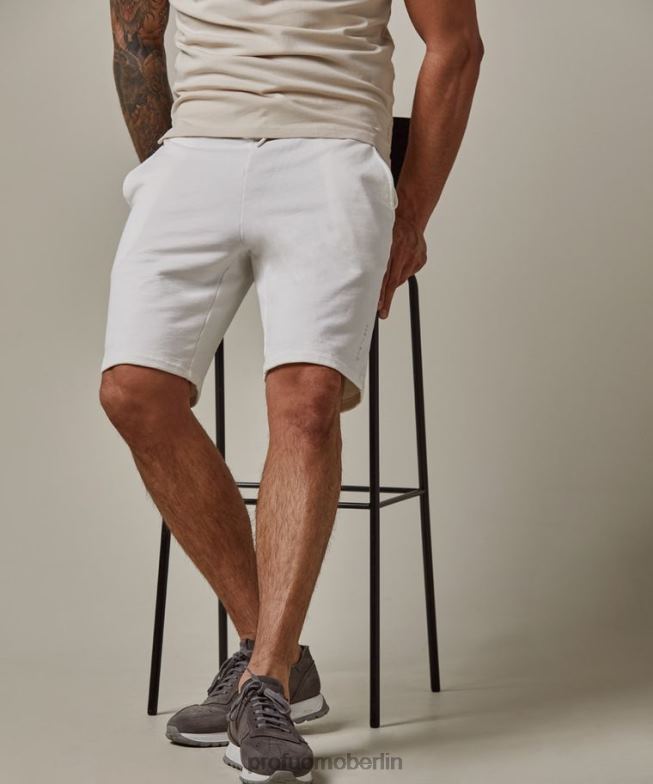 Kleidung de Profuomo Männer kurze Hose cremefarben BR442365