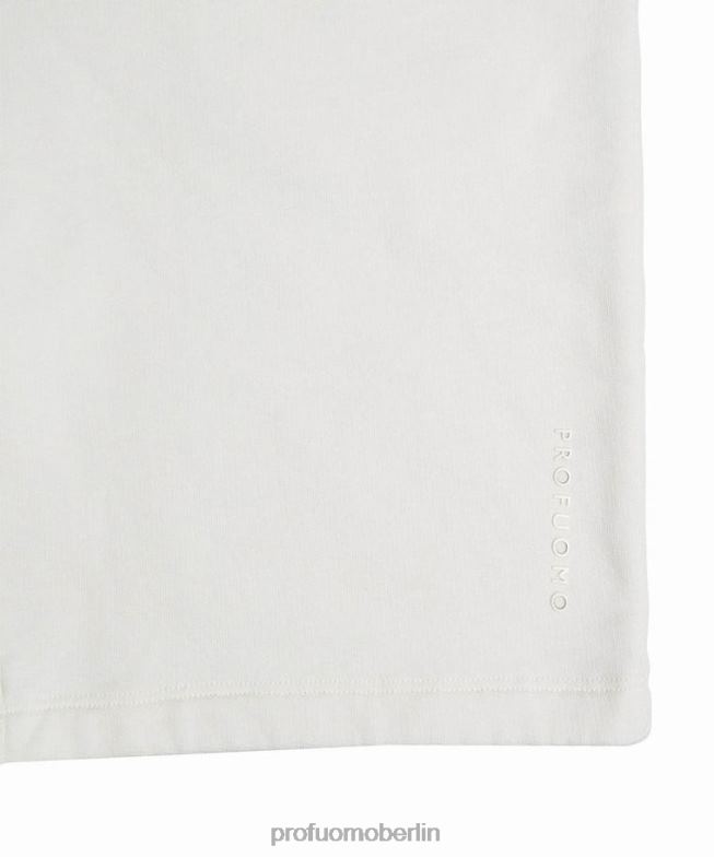 Kleidung de Profuomo Männer kurze Hose cremefarben BR442365