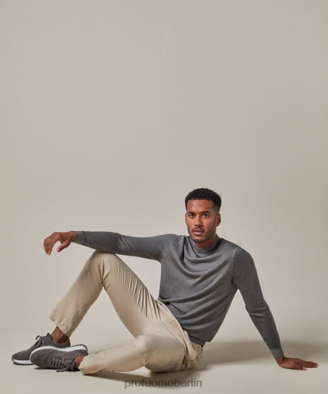 Kleidung de Profuomo Männer Leinen-Sportcord Beige BR442323