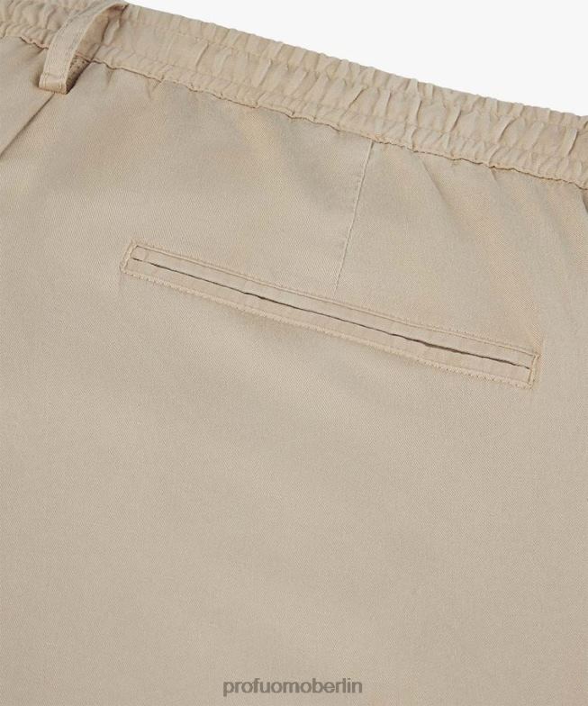 Kleidung de Profuomo Männer Leinen-Sportcord Beige BR442323