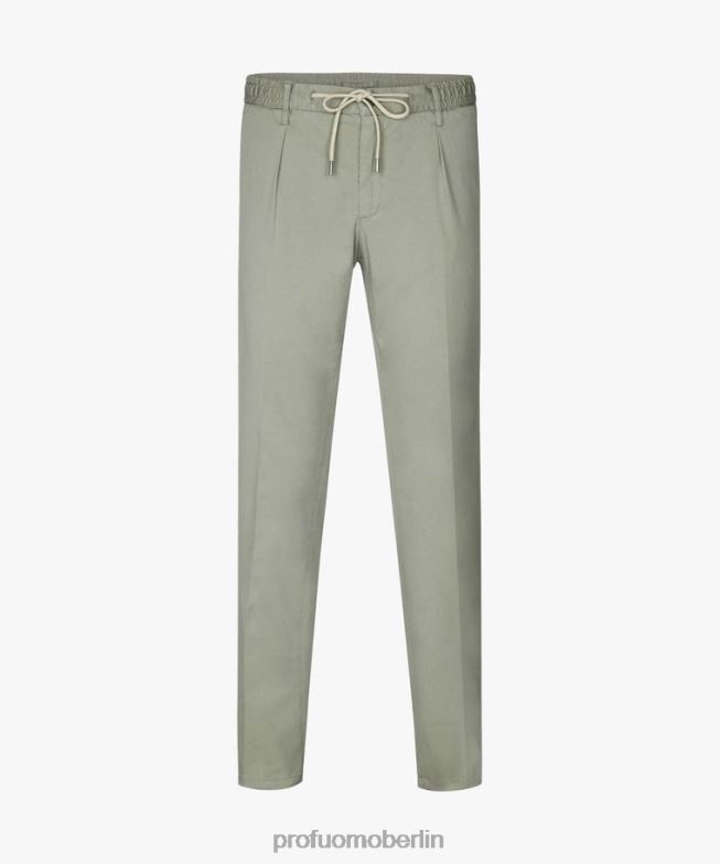 Kleidung de Profuomo Männer Sportcord-Chino Grün BR442368