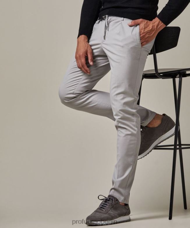 Kleidung de Profuomo Männer Sportcord-Chino grau BR442370