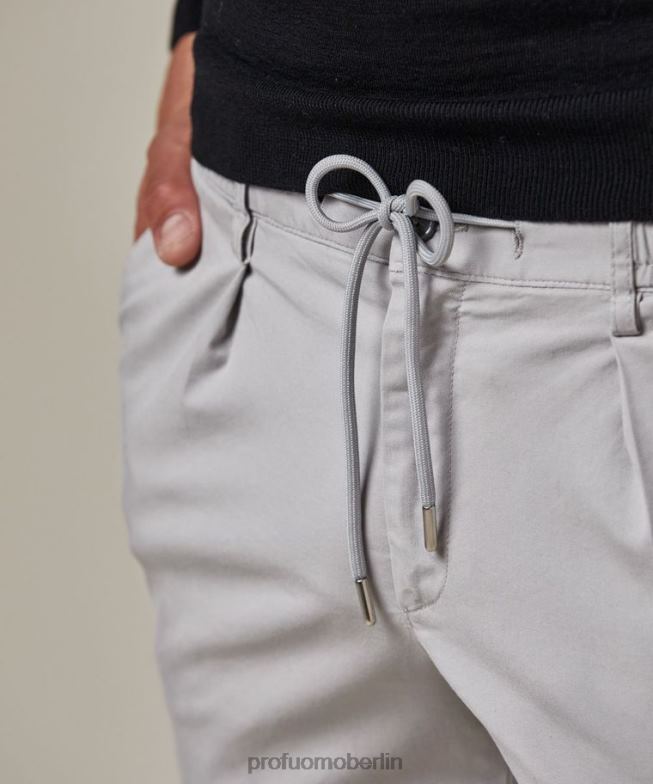 Kleidung de Profuomo Männer Sportcord-Chino grau BR442370