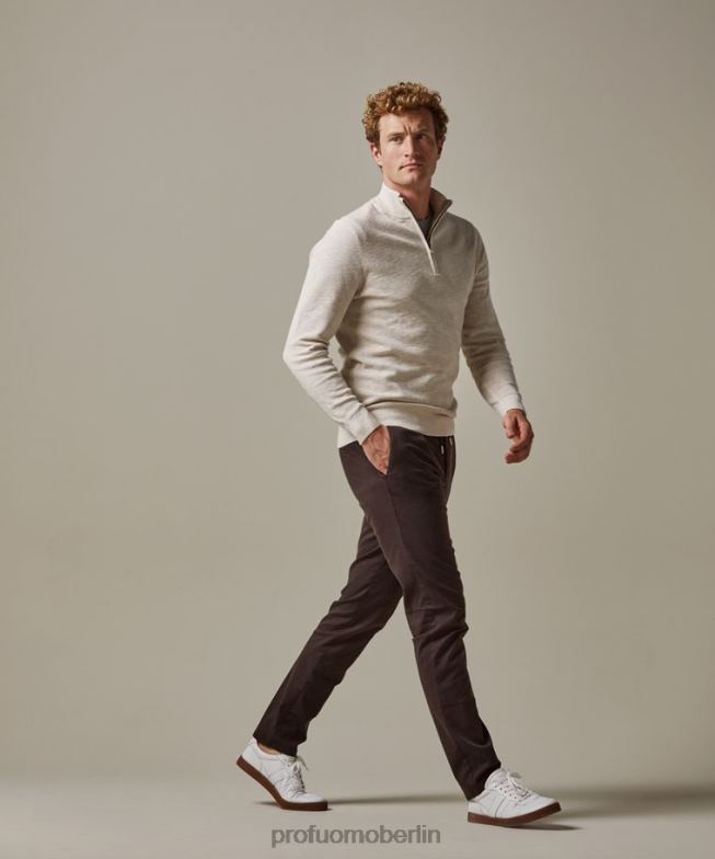 Kleidung de Profuomo Männer Sportcord-Chinos braun BR442329