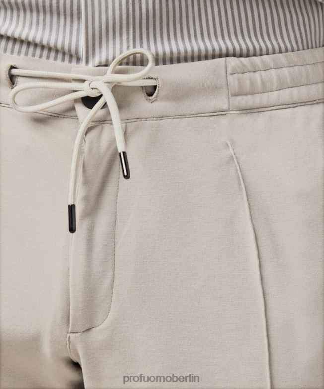 Kleidung de Profuomo Männer Tech-gestricktes Sportcord Beige BR442333