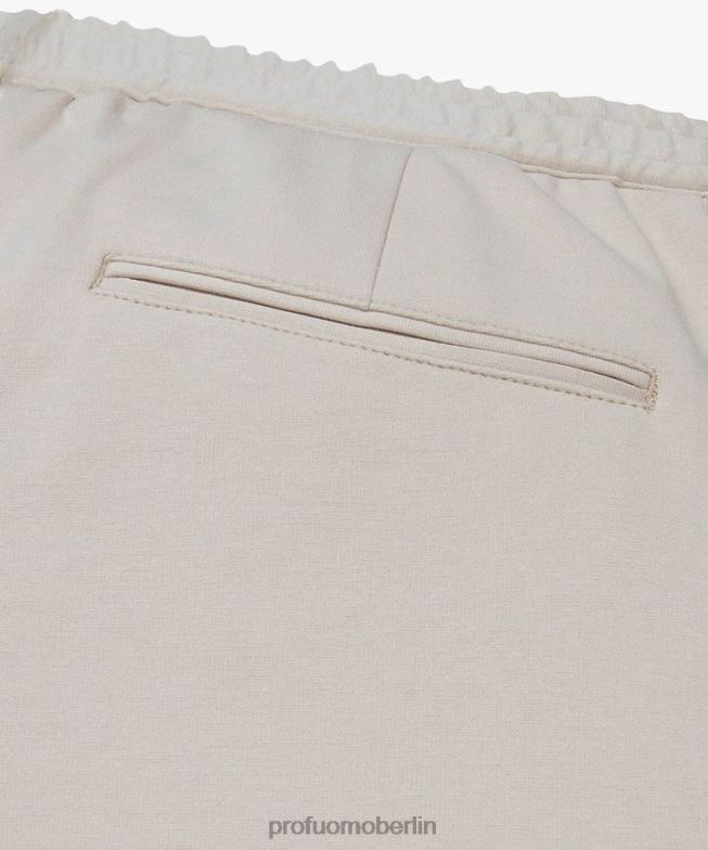 Kleidung de Profuomo Männer Tech-gestricktes Sportcord Beige BR442341