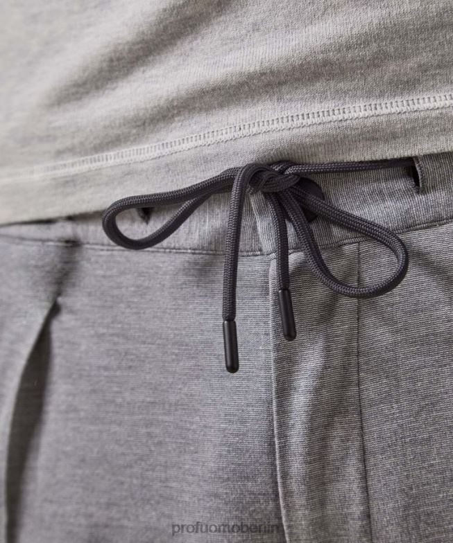 Kleidung de Profuomo Männer Tech-gestricktes Sportcord grau BR442369