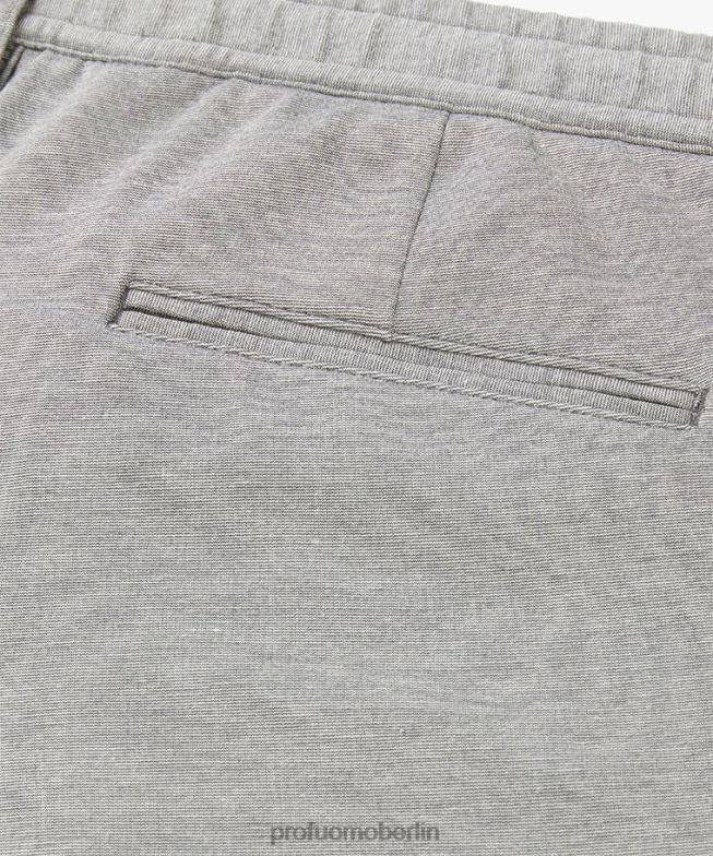 Kleidung de Profuomo Männer Tech-gestricktes Sportcord grau BR442369