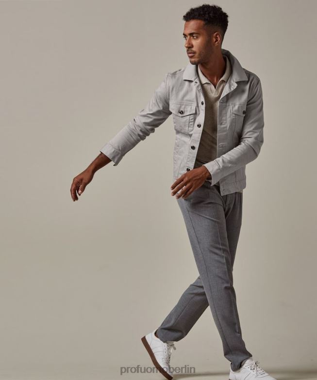 Kleidung de Profuomo Männer Jeansjacke grau BR442379