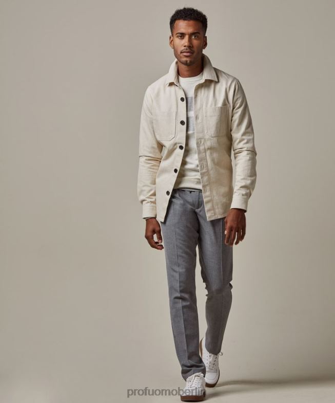 Kleidung de Profuomo Männer Überhemd Beige BR442390