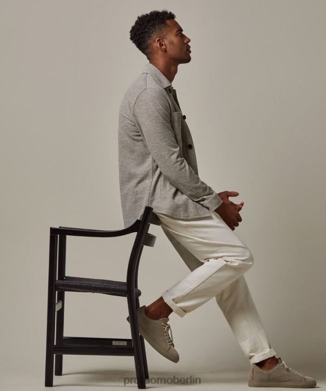 Kleidung de Profuomo Männer Überhemd Beige BR442392