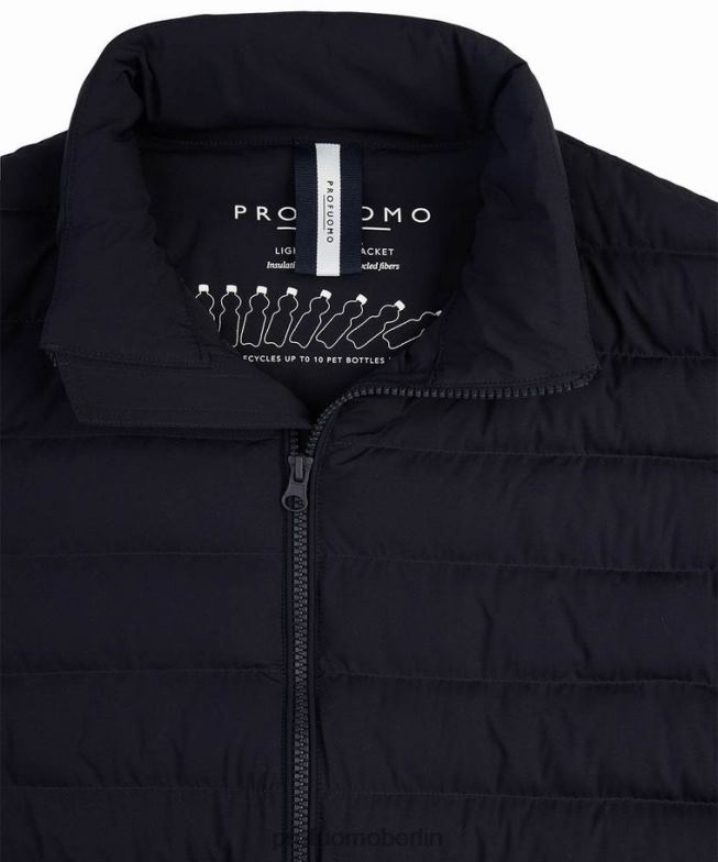 Kleidung de Profuomo Männer Bomberjacke aus recycelten Daunen Marine BR442409