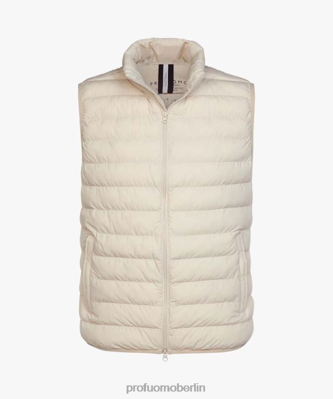 Kleidung de Profuomo Männer recycelter Bodywarmer Beige BR442407