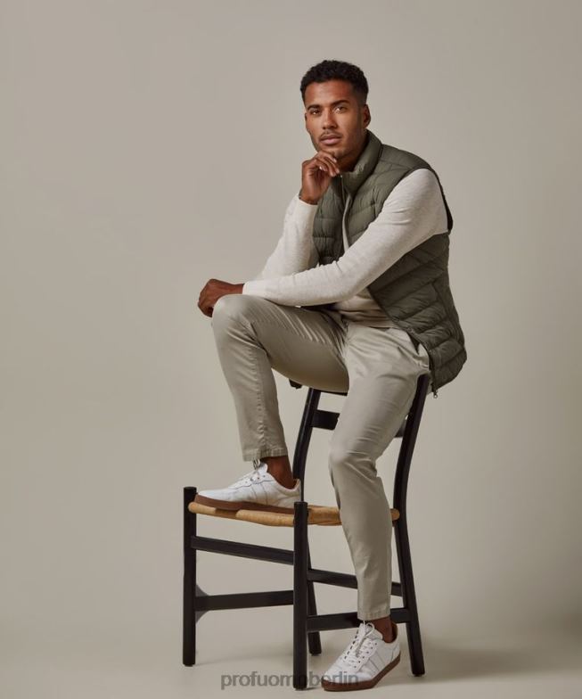 Kleidung de Profuomo Männer recycelter Bodywarmer Grün BR442412