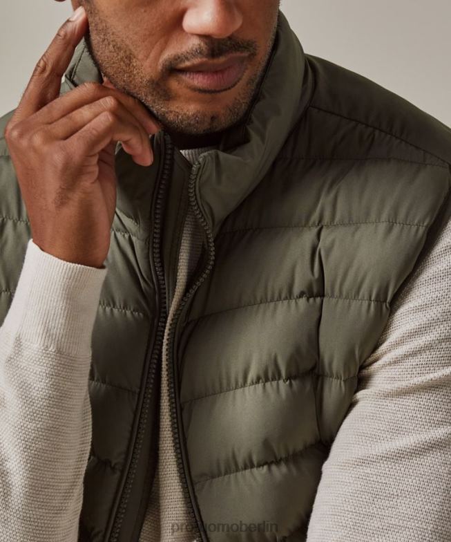 Kleidung de Profuomo Männer recycelter Bodywarmer Grün BR442412
